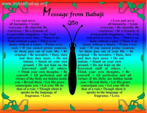 Mahavatar Babaji Message