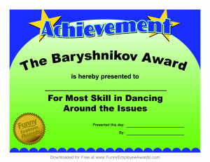 Free Printable Certificates Fun Certificate from Funny Employee by ...