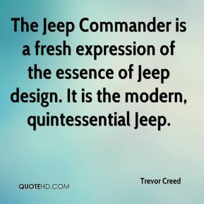 Trevor Creed - The Jeep Commander is a fresh expression of the essence ...