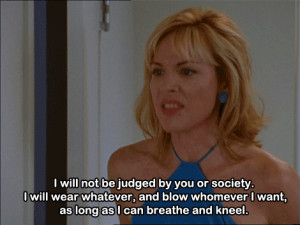 iwillnotbejudged #samanthajones #sexandthecity #blowjob #idgaf