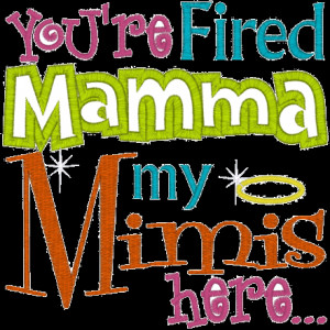 Sayings (A432) Mimi Applique 5x7