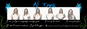 AJ Quote Banner - AJ Cook Fan Art (19932595) - Fanpop