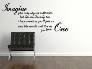 wall stickers quotes john lennon imagine wall sticker quote 800x599