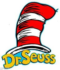 DR SEUSS CAT IN THE HAT LOGO WALL SAFE STICKER CHARACTER BORDER ...