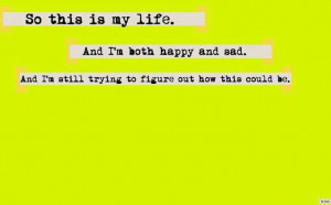 ... and sad. And I'm still trying to figure out how this could be. Quote