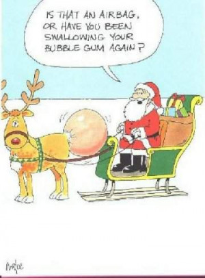Er det en airbag eller har Rudolf spist tyggegummi igen?