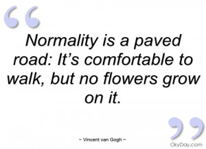 normality is a paved road