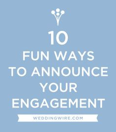 Cute Engagement Announcements