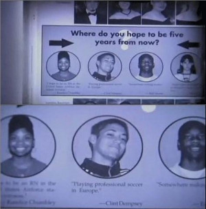 Clint Dempsey in the Nacogdoches High School yearbook. (@TheFamousYank ...