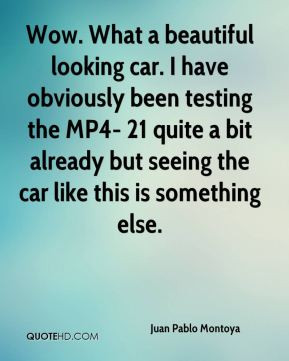 Wow. What a beautiful looking car. I have obviously been testing the ...