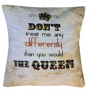 Home · Queen quote cushion