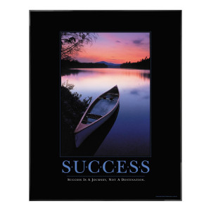 Success Canoe Motivational Poster