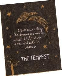 Shakespeare - The Tempest .. the book where my name comes from... hmm ...