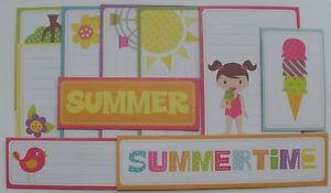 SUMMER-DAYS-Fancy-Pants-Chipboard-Journal-Cards-Titles-Quotes-Pictures