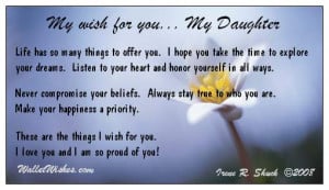 My Wish For You My Daughter