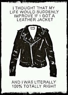 Thinking about leather Jacket... #leather #jacket #quotes #followers
