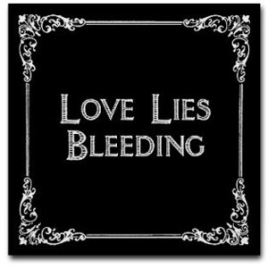 Love Lies Bleeding Tile Coaster - Love Lies Bleeding - Gothy Sayings ...