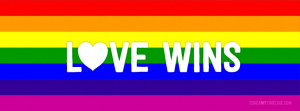 Marriage Equality - Love Wins Heart LGBT Rainbow | Free Facebook ...