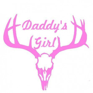 Daddy's Girl Hunting Decal Vinyl Car Sticker Girls Hunt Too!