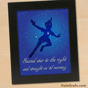 peter pan quote poster FREE Printable 8x10 Peter Pan Quote Poster