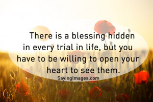 is blessing hidden in every trial in life appeared first on Quotes ...