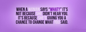 woman Quotes facebook cover