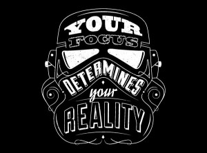 ... focus determines your reality” (awesome type quotes by Emiliano