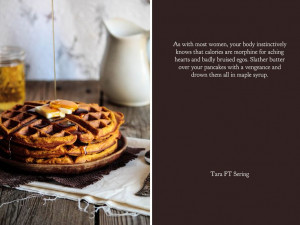 Pumpkin Waffles - love the quote they put up with the recipe too