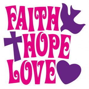 Faith - Hope - Love Quotes Wall Sticker - Totally Movable
