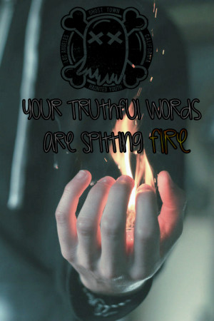 ghost town in flames