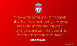 Simon Mignolet opens up about how he - and the team - can improve