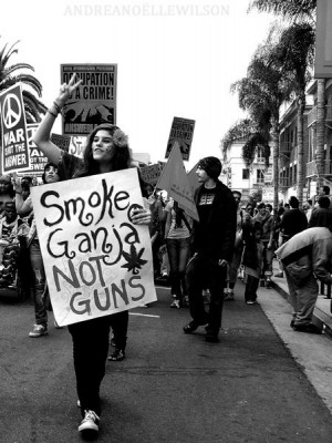 Here is an example of peaceful protesting, Hippie's were known as ...