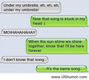 Under my umbrella funny conversation US Humor - Funny pictures, Quotes ...