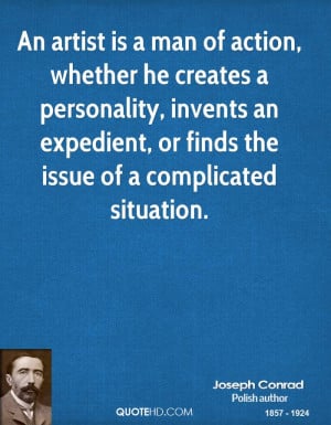 ... invents an expedient, or finds the issue of a complicated situation