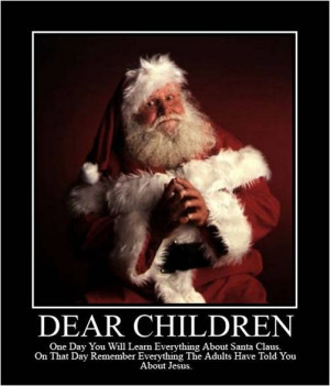 ... to confound Christians with bad arguments: #1 Compare Santa to Jesus