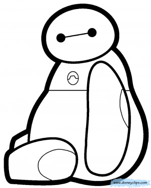 baymax Colouring Pages (page 2)