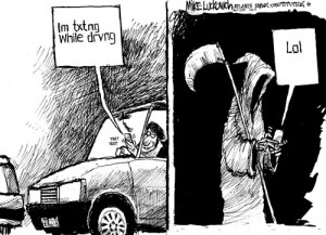... while driving cartoons cagle com distracted driving cartoons cagle