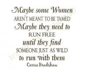 On running wild and free!