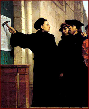 monk Martin Luther nailed ninety-five