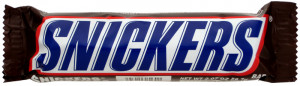 just ate a Snickers bar. Which I don't really even do in the US.