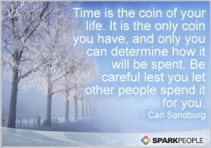 Motivational Quote - Time is the coin of your life. It is the only ...