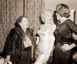 Maxwell at the launch of Monroe's production company, 1955