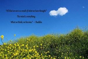 buddha-quote-on-blue-sky-with-puffy-white-cloud-sarah-broadmeadow ...