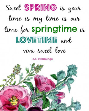cummings printable: springtime - Live Creatively Inspired