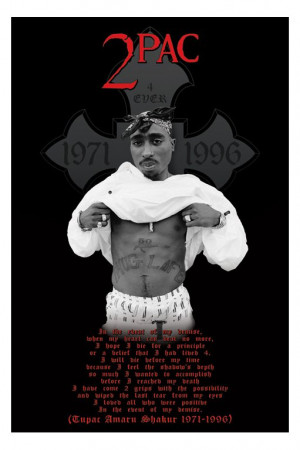 Tupac Quotes Poster Tupac - cross poster - 24