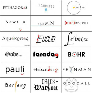 If great scientists had logos...