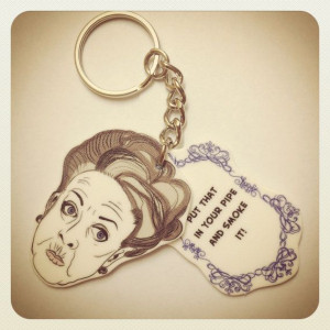 Downton Abbey Violet Dowager Quotes Keychain by PeachyApricot, $8.00 # ...