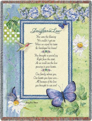 Personalized Daughter in Law Blanket