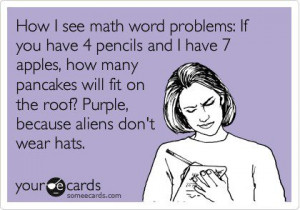 How I see math word problems