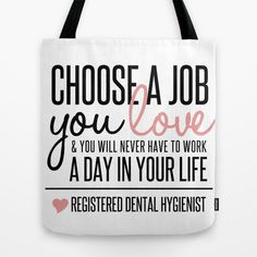 Funny Dental Hygiene Quotes Dental hygienist tote bag